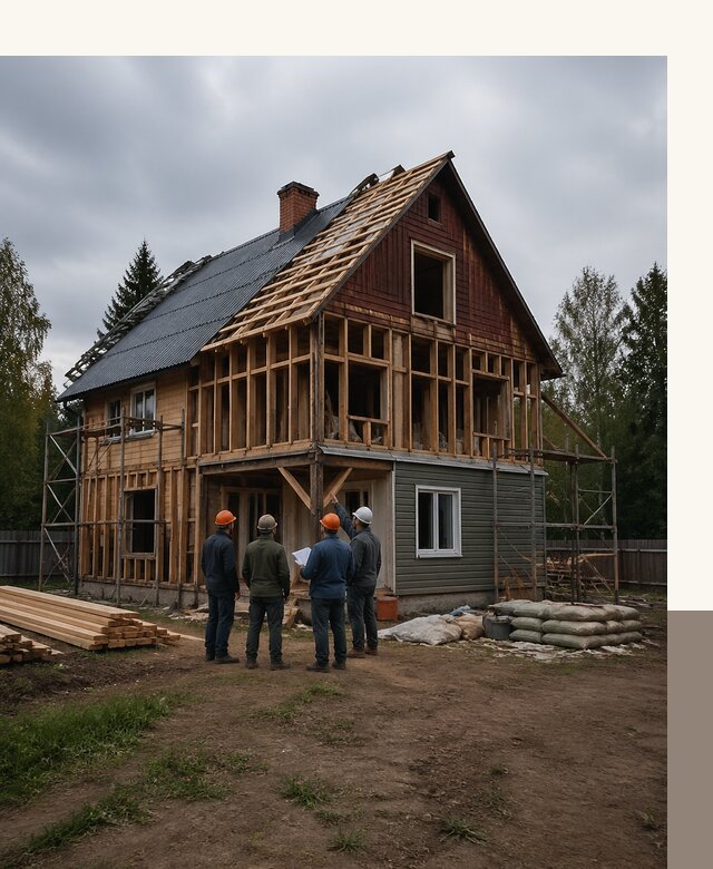 Реконструкция дачного дома в Старой Руссе под ключ с проектом