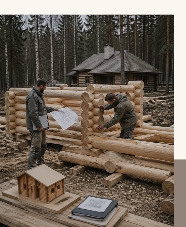 Проектирование и строительство домов из бревна в Старой Руссе